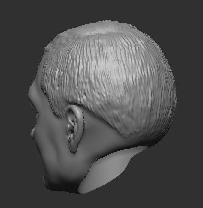 Sir Alex Ferguson HEAD WITH HAIR 3D STL FOR PRINT 3D print model_13