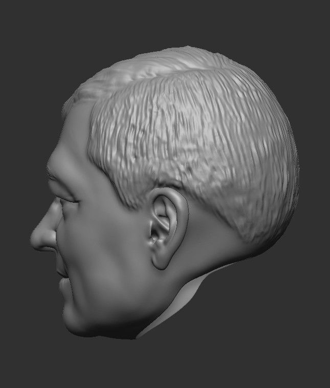 Sir Alex Ferguson HEAD WITH HAIR 3D STL FOR PRINT 3D print model_11