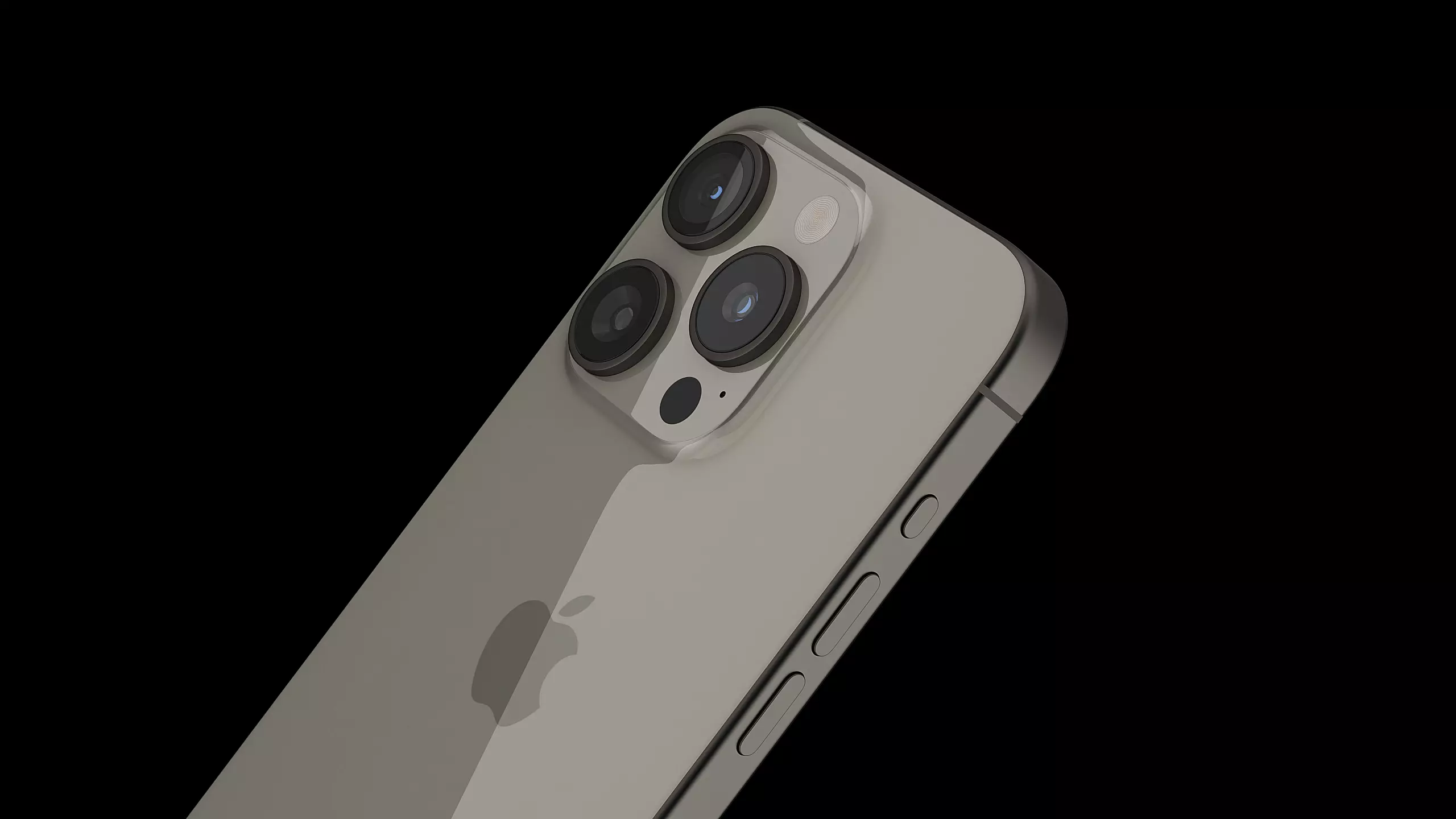 Apple iPhone 15 Pro Max flagship device Titanium Alloy 3D model_0