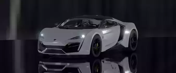 Lykan HyperSport - photorealistic 3D model