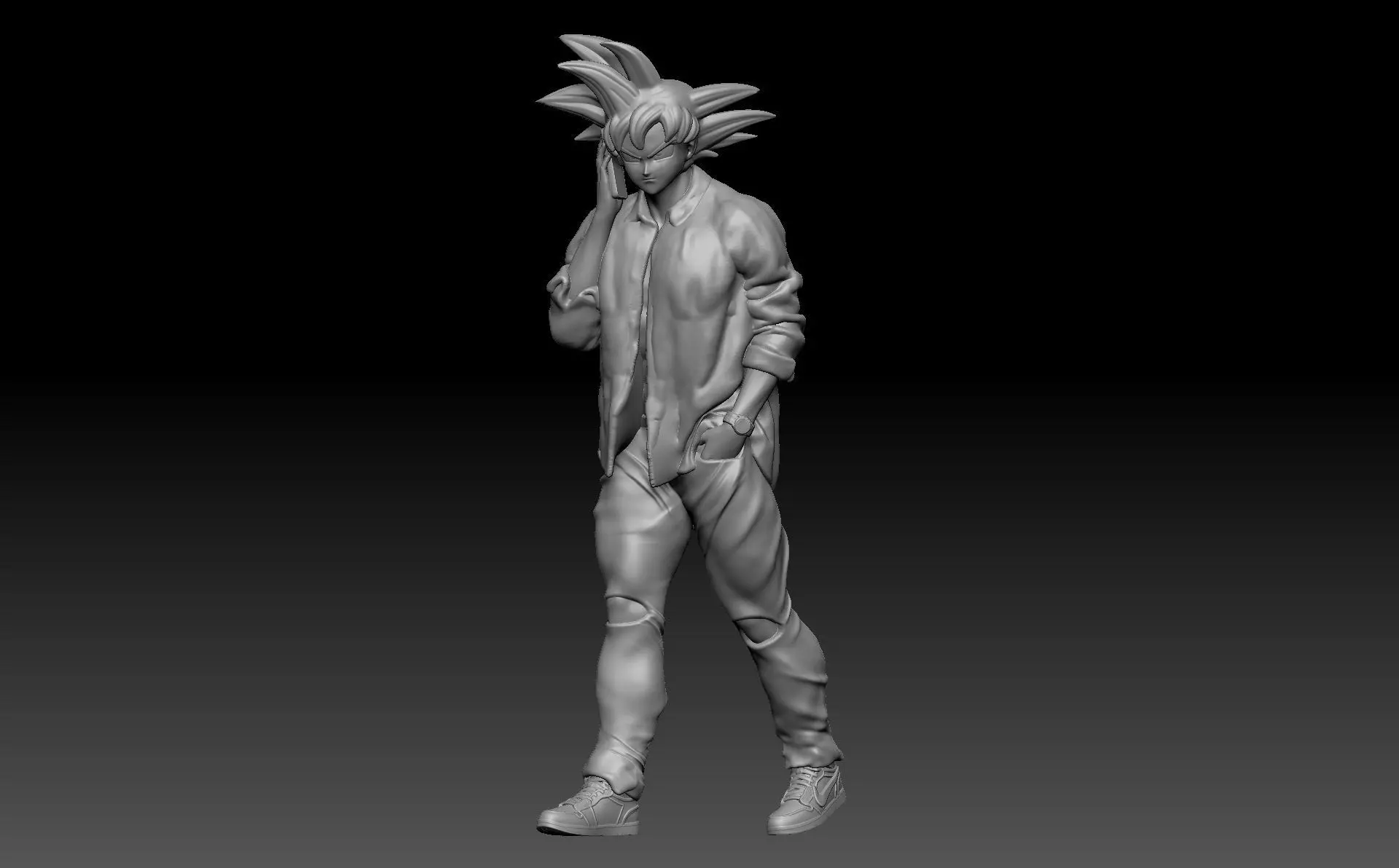 goku style 1 3D print model_0