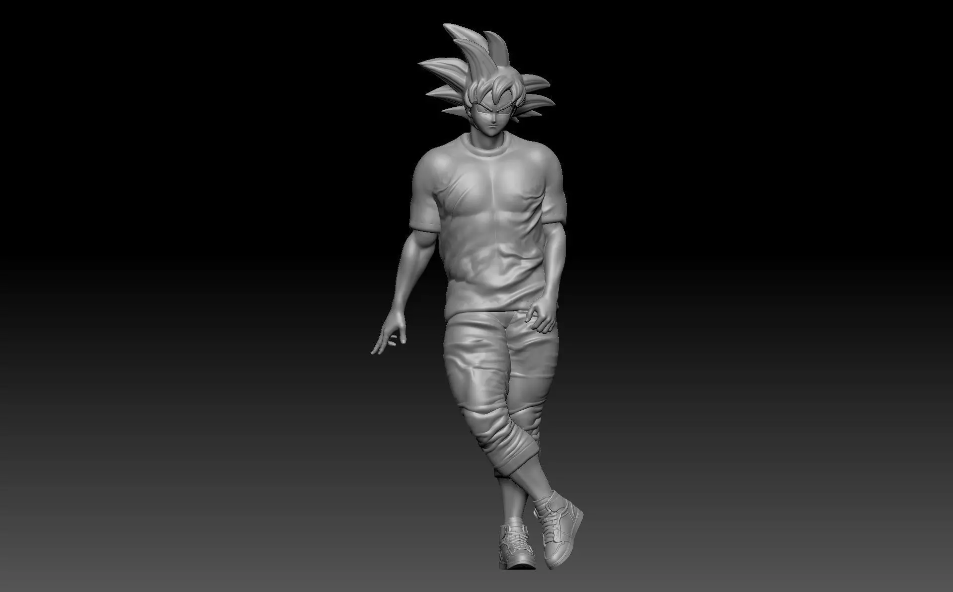 goku style 2 3D print model_0
