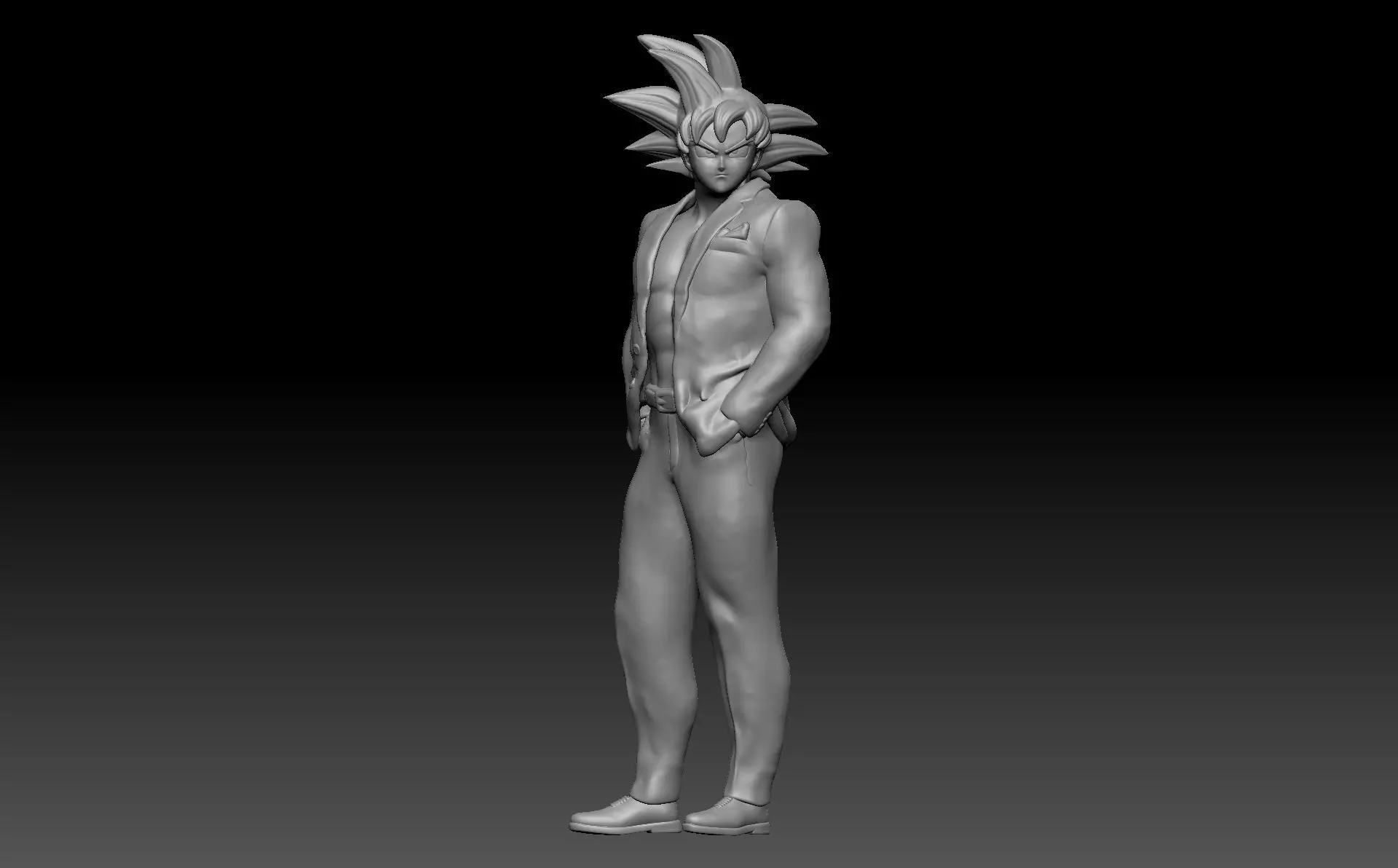 goku style 3 3D print model_0