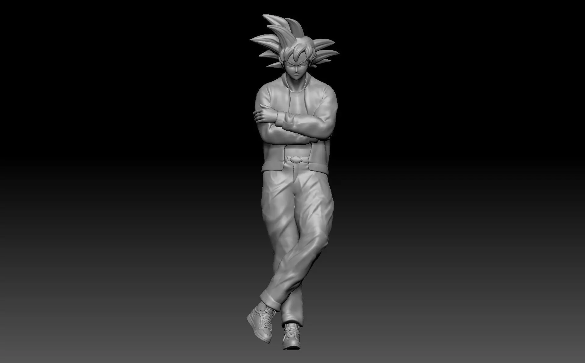 goku style 4 3D print model_0