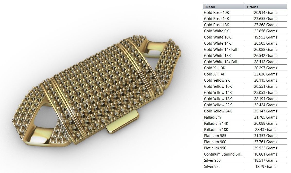 14 MM NEW CUBAN LINK FOR BRACELET OR NECKLACE 3D print model_13