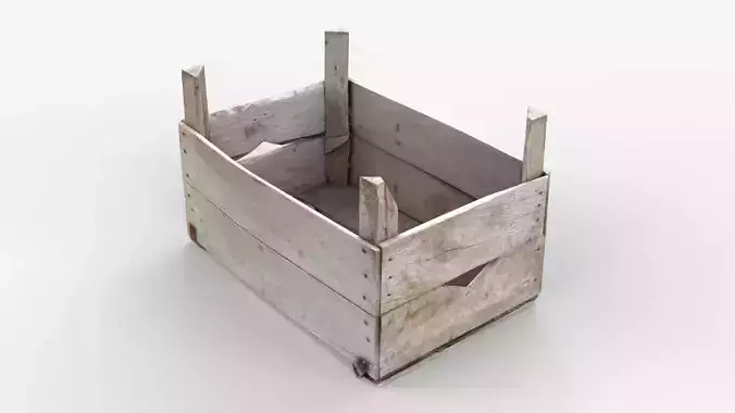 Wooden Crate Fruit Long Scan