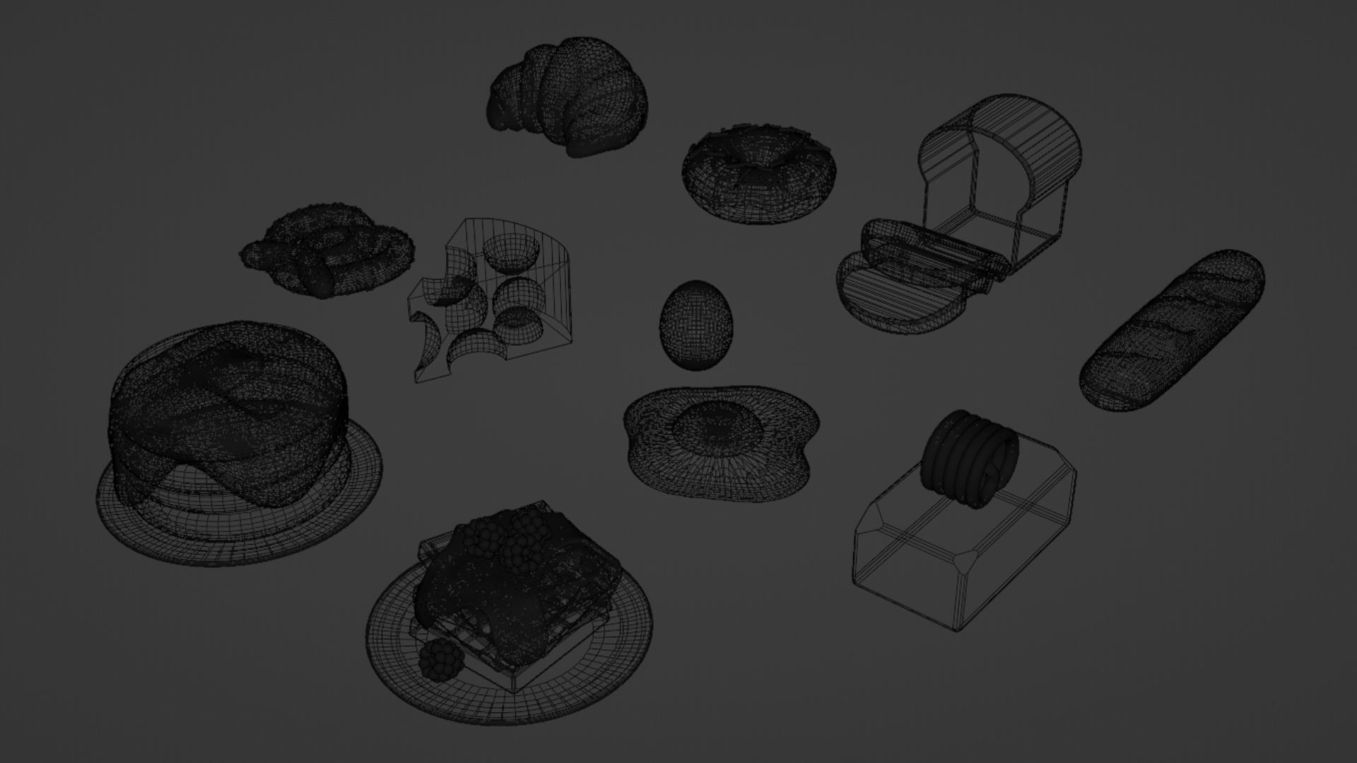 Food Pack 001 3D model_43