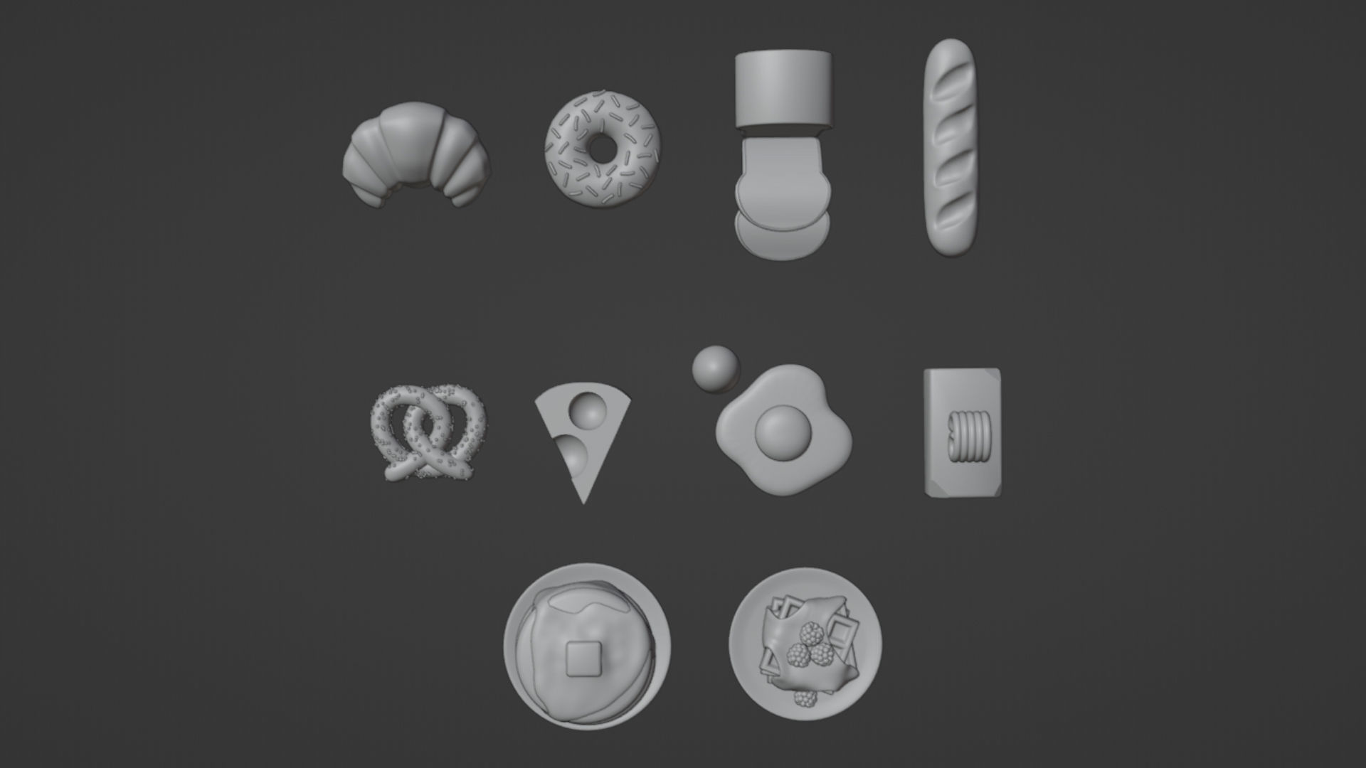 Food Pack 001 3D model_21