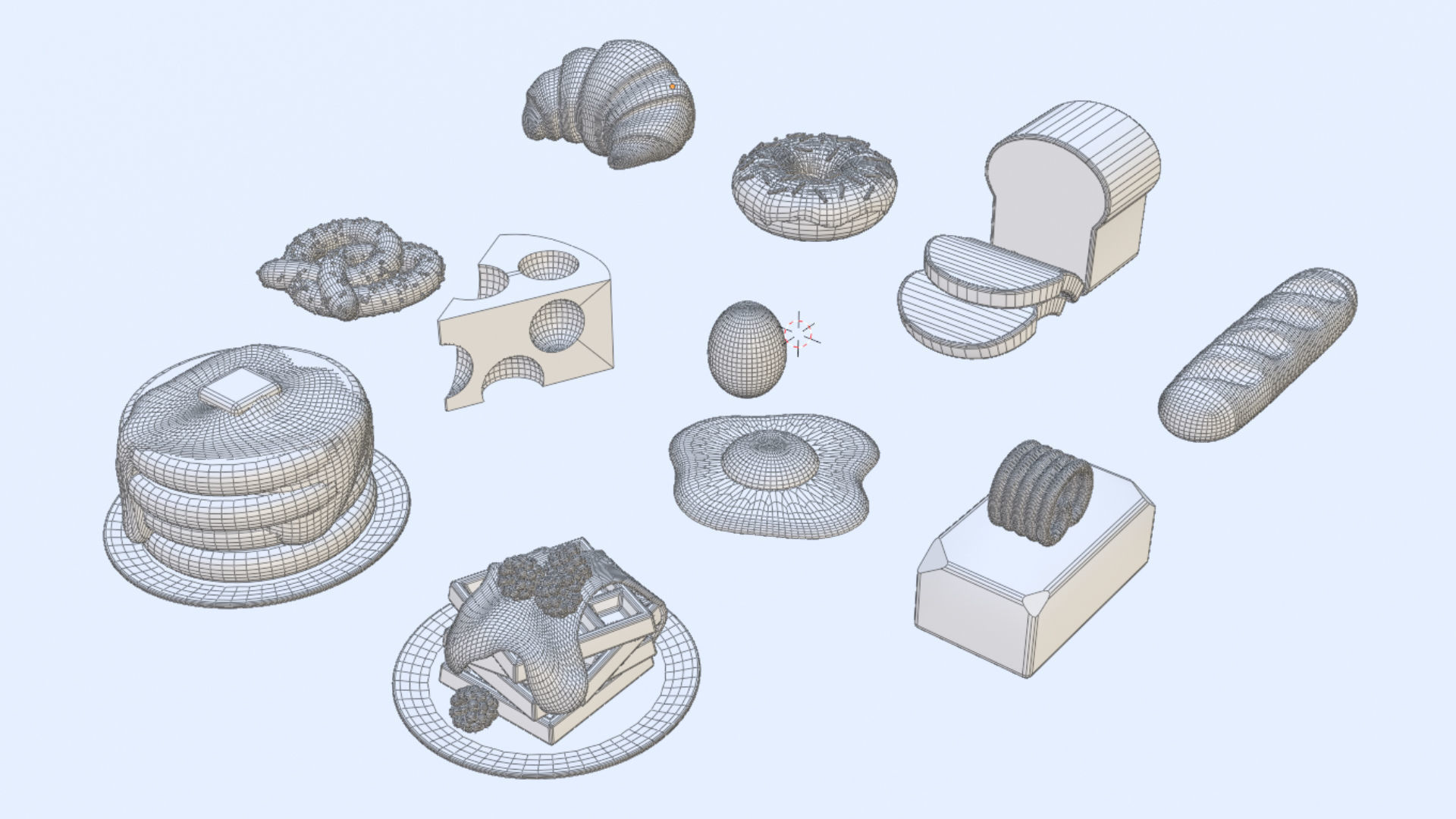Food Pack 001 3D model_32