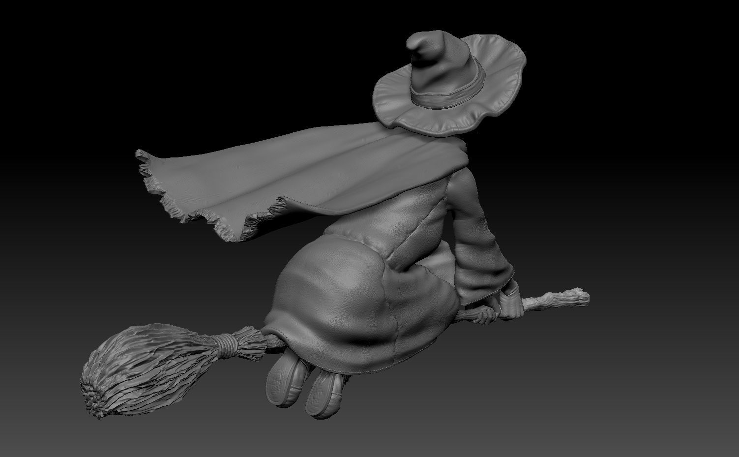 Granny Weatherwax  Witch Discworld Terry Pratchett Wyrd Sisters 3D print model_6