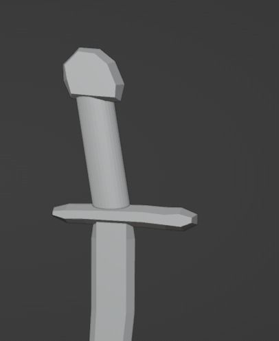 Ukrainian saber sword 3D model_1