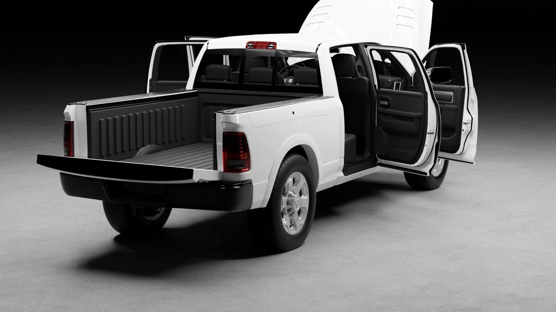 Dodge Ram 1500 3D model_9