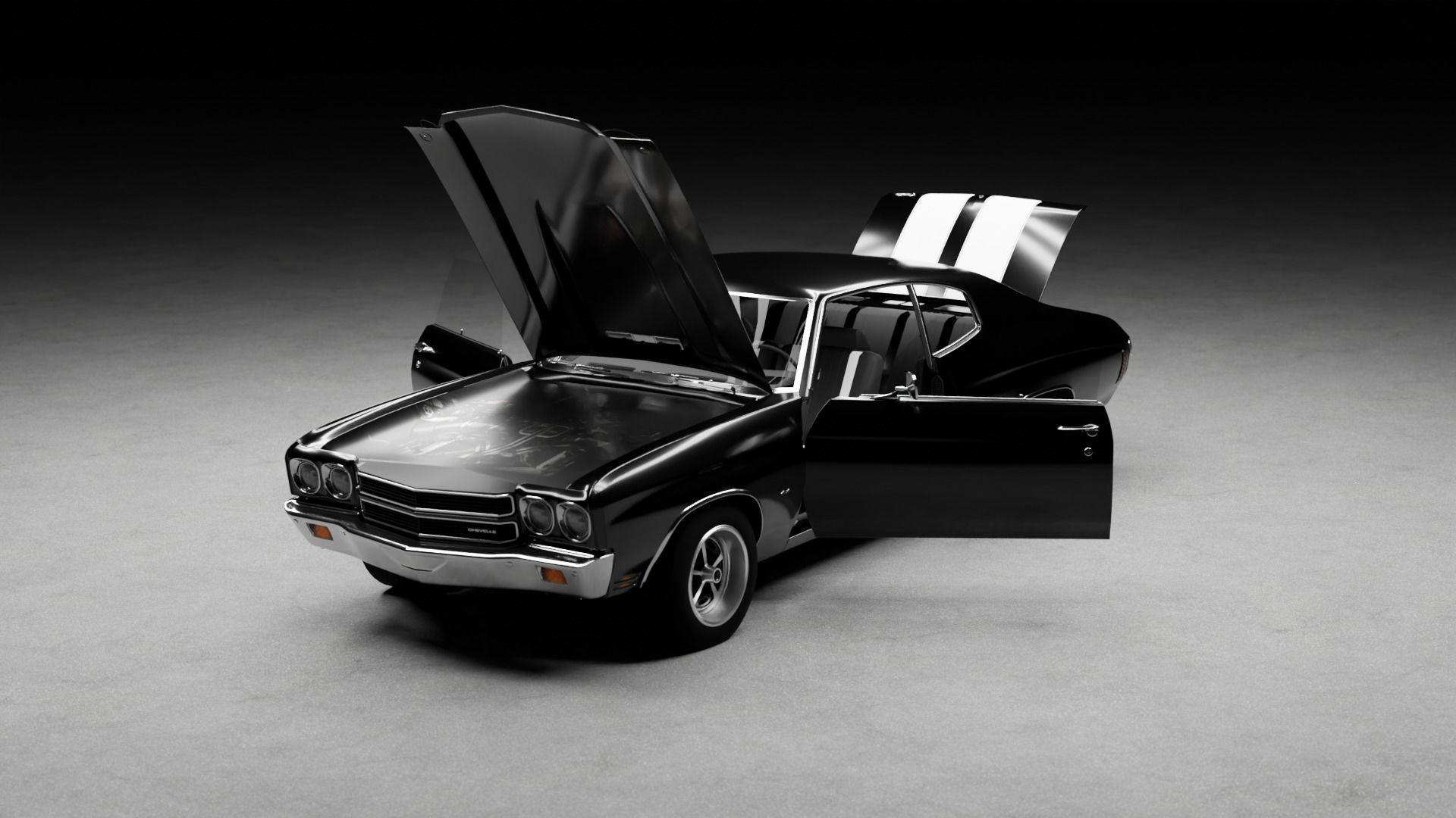 Chevrolet Chevelle SS 3D model_2