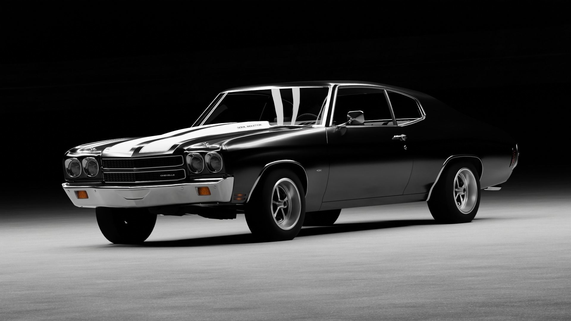 Chevrolet Chevelle SS 3D model_9