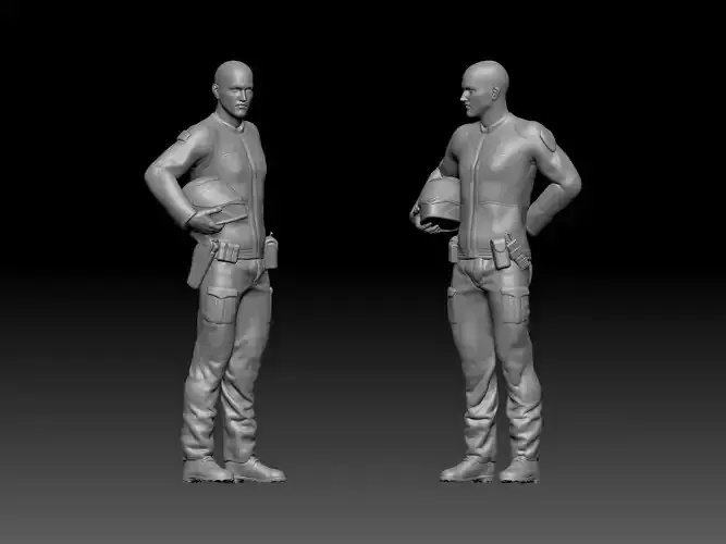 police stand 3D print model