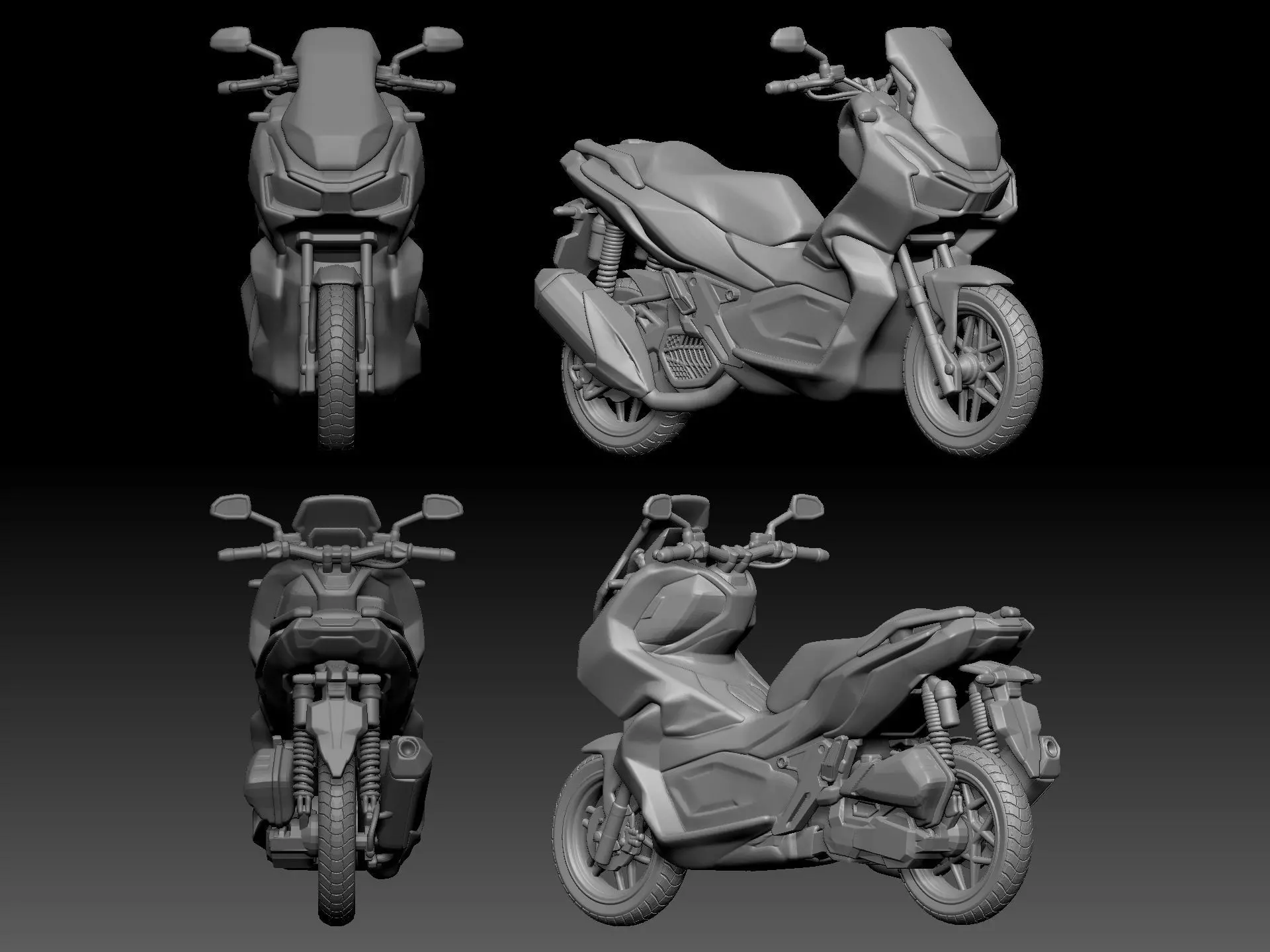 honda adv 3D print model_0