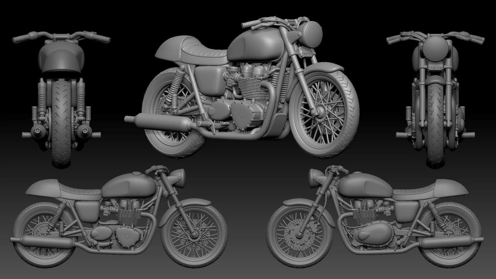 custom bike 1 3D print model