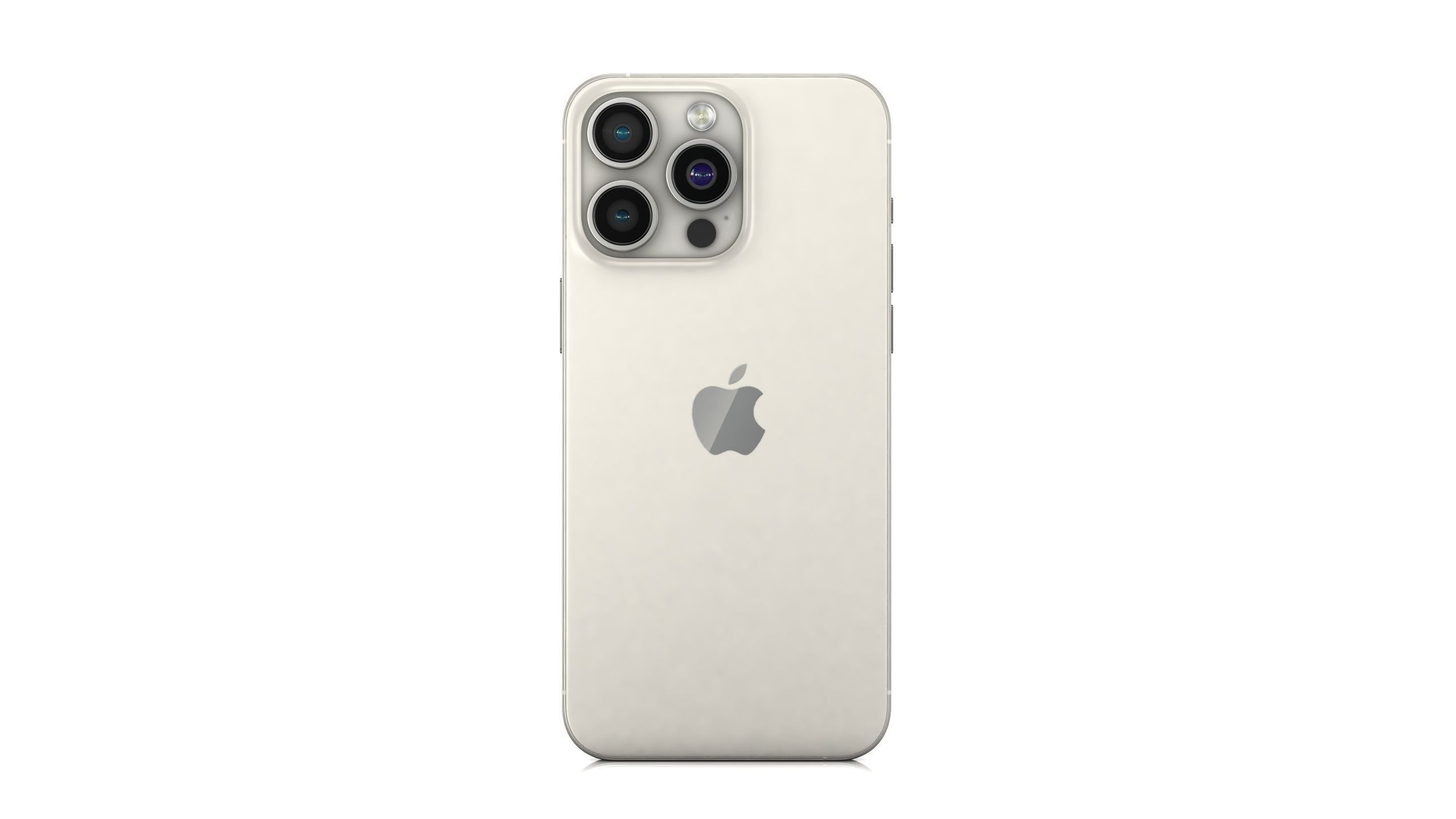 Apple iPhone 15 pro max Natural Titanium Low-poly 3D model_2
