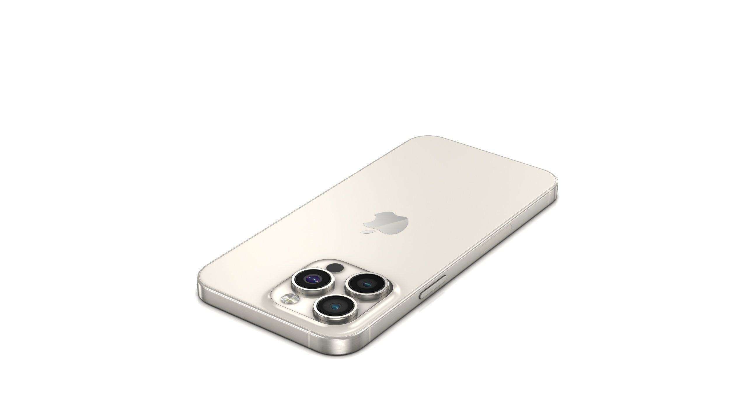 Apple iPhone 15 pro max Natural Titanium Low-poly 3D model_7