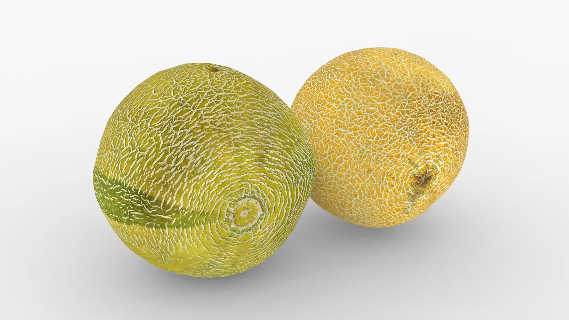 Melon Scan Set Low-poly 3D model