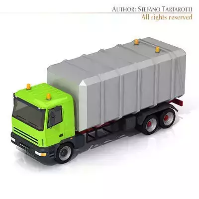 Garbage transport truck