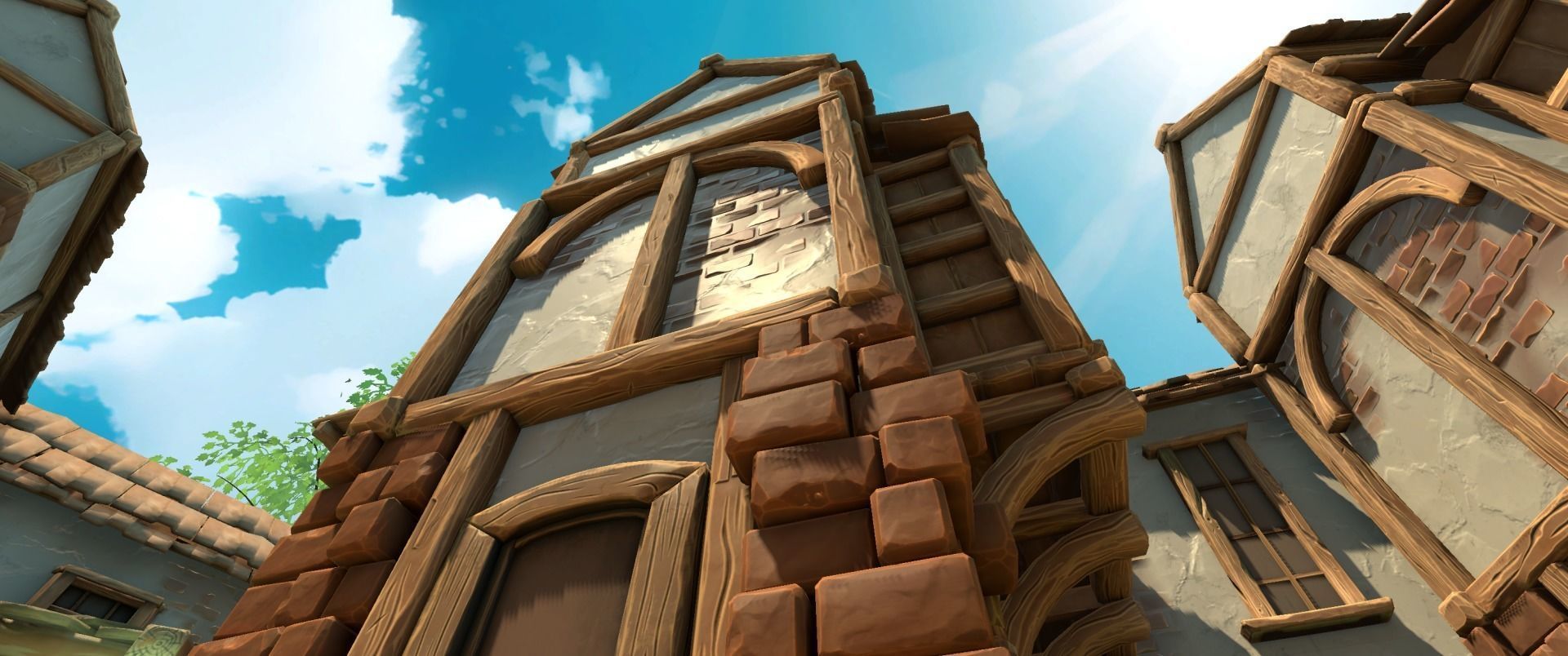 Stylized Village modular pack Low-poly 3D model_4