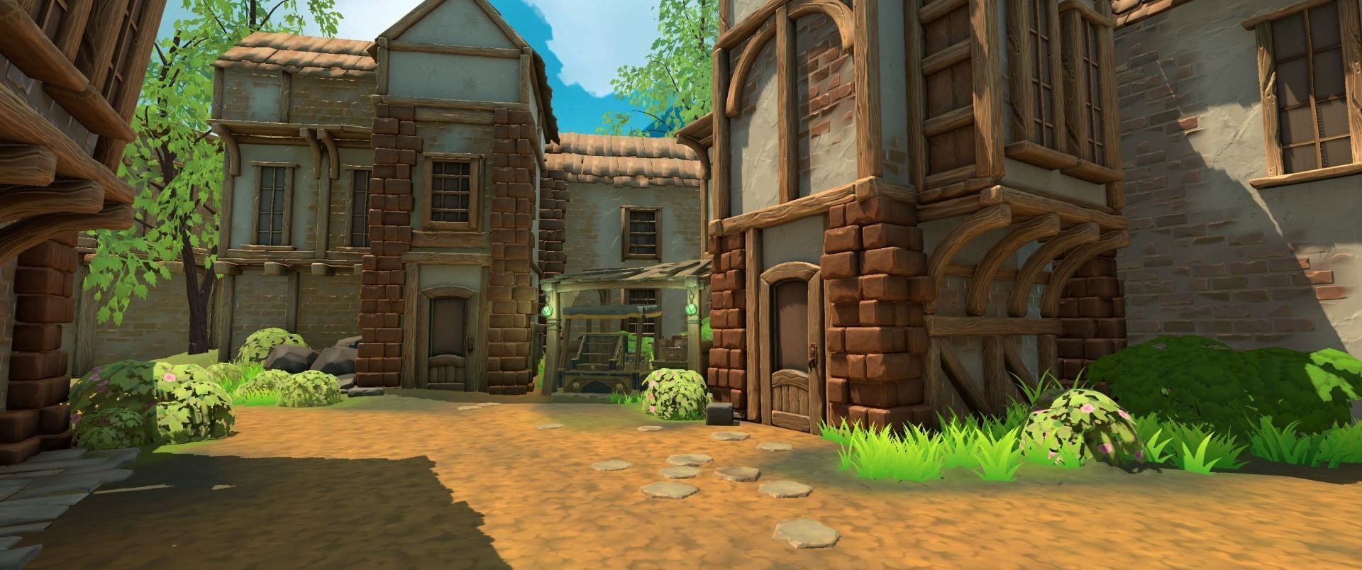 Stylized Village modular pack Low-poly 3D model_3