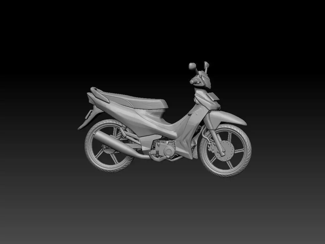 honda supra x 125 3D print model_0
