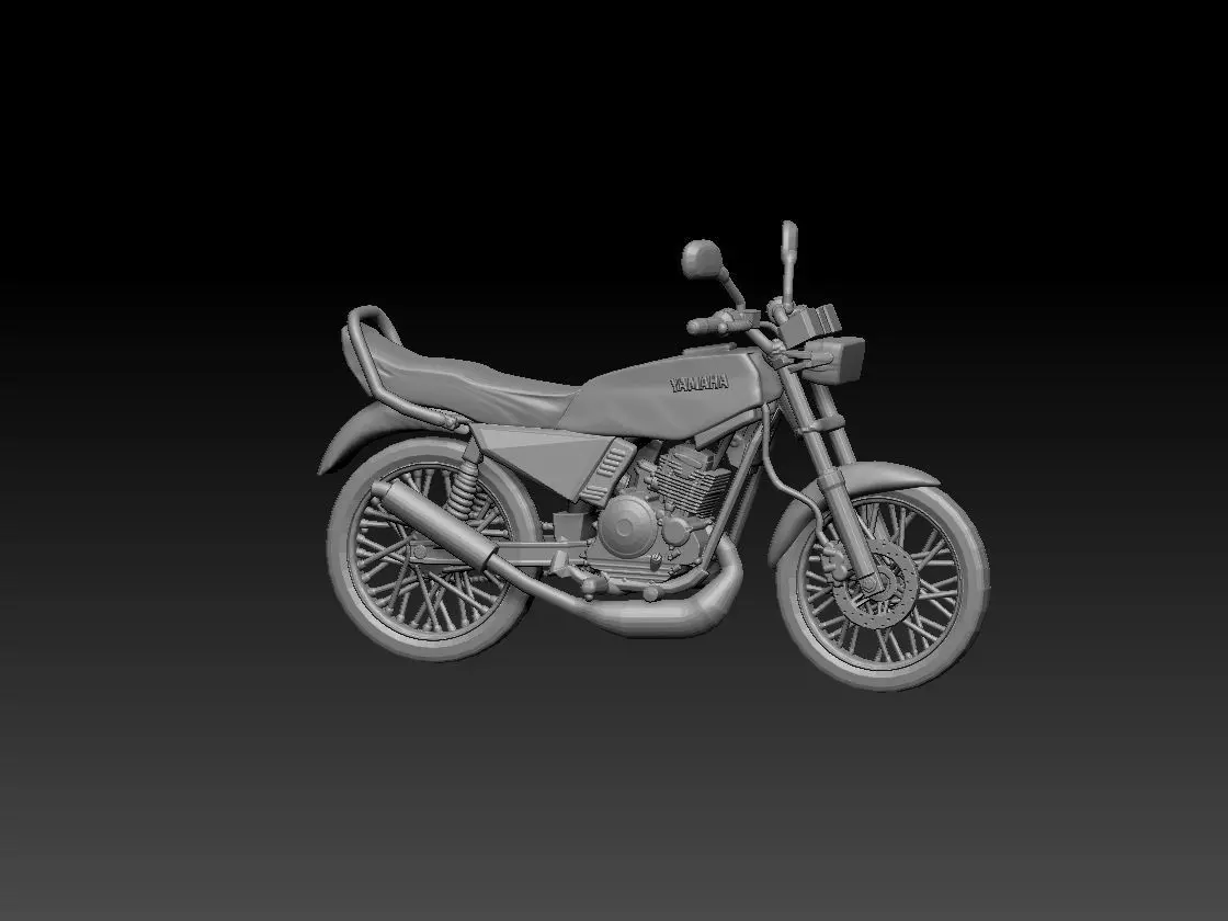 yamaha rx king 3D print model_0
