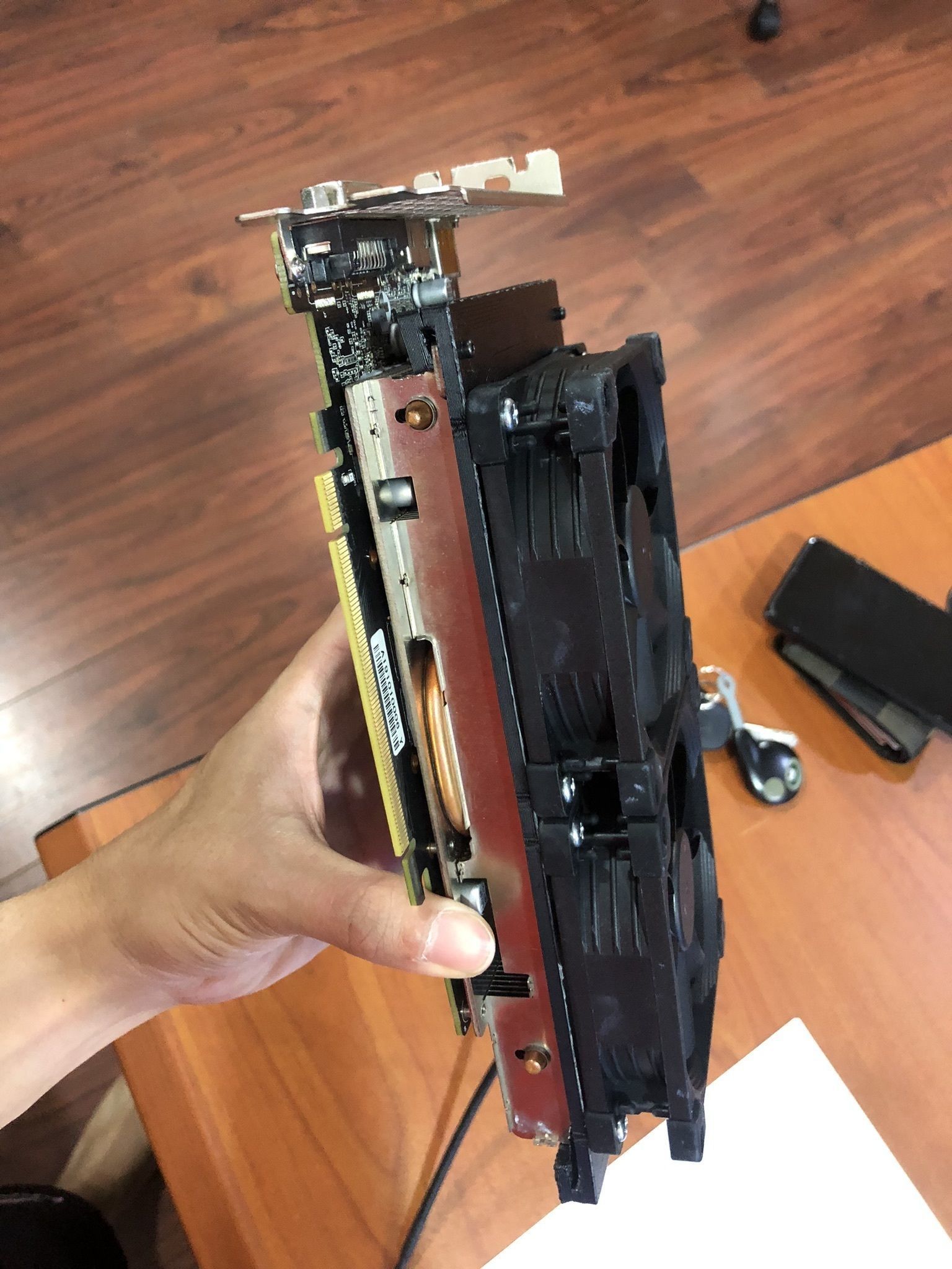 RTX2060 Super PNY Custom Fan Shroud for 92mm x 92mm Fan 3D print model_1