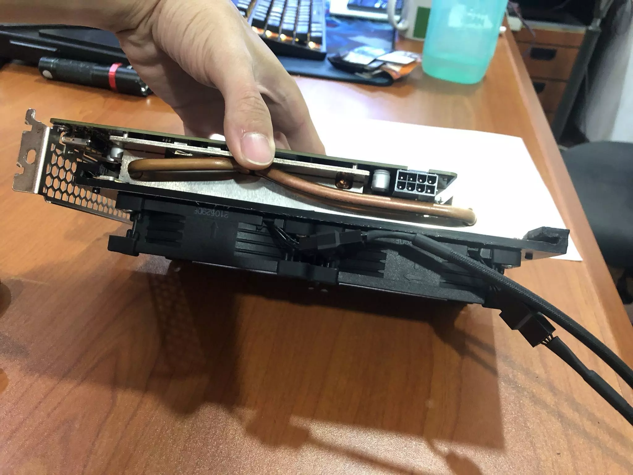 RTX2060 Super PNY Custom Fan Shroud for 92mm x 92mm Fan 3D print model_0