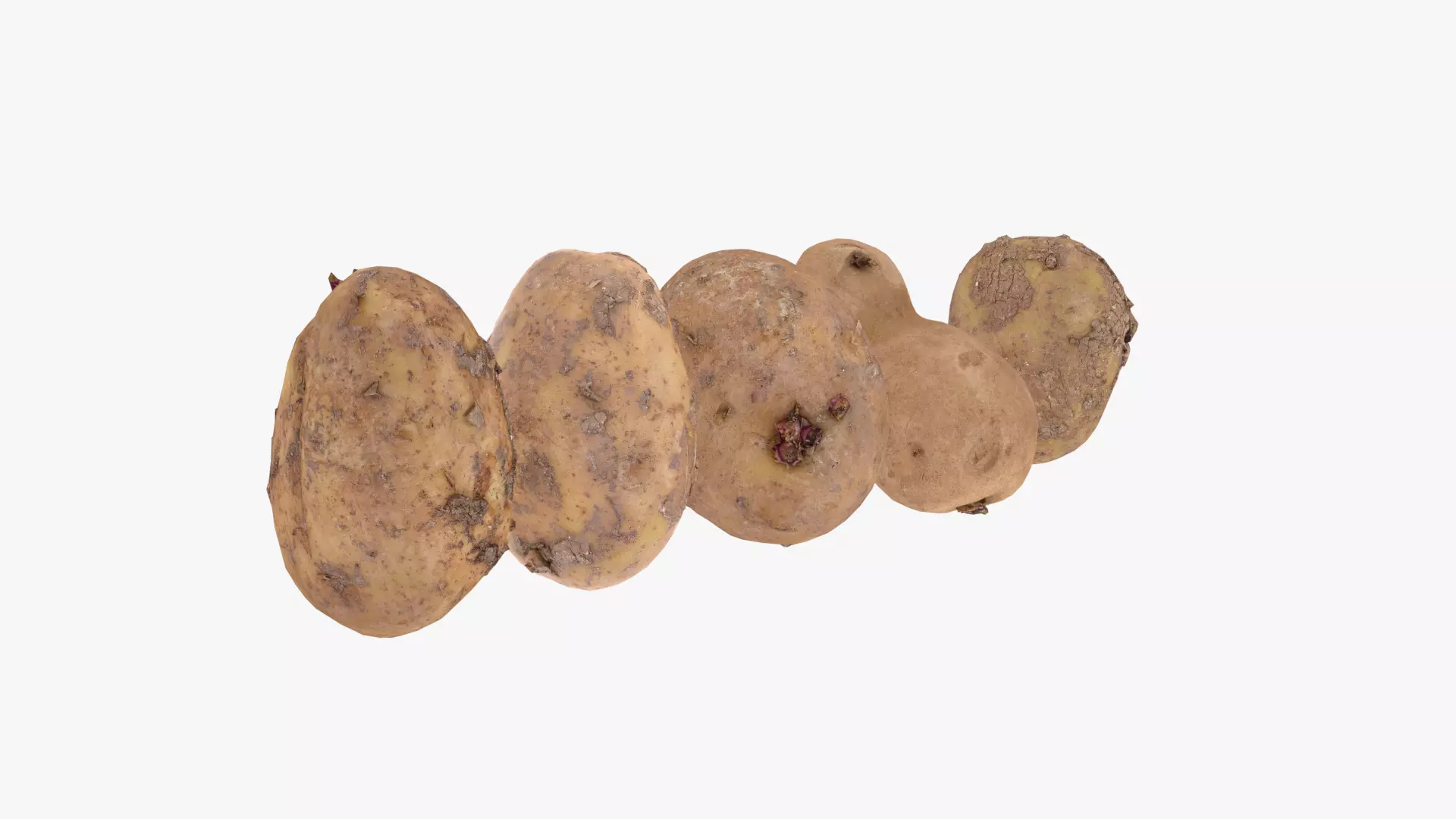 Potato Scan Pack Low-poly 3D model