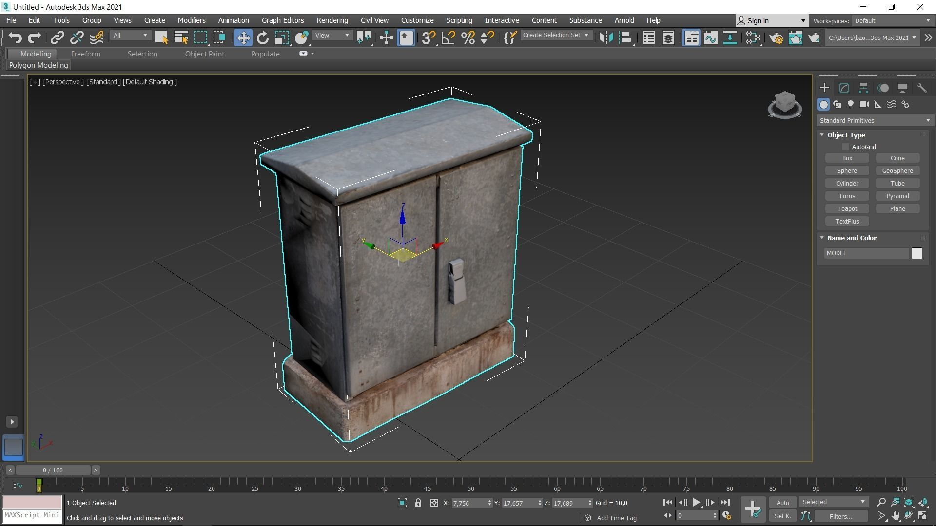 Distribution board 1 Scan Low-poly 3D model_16