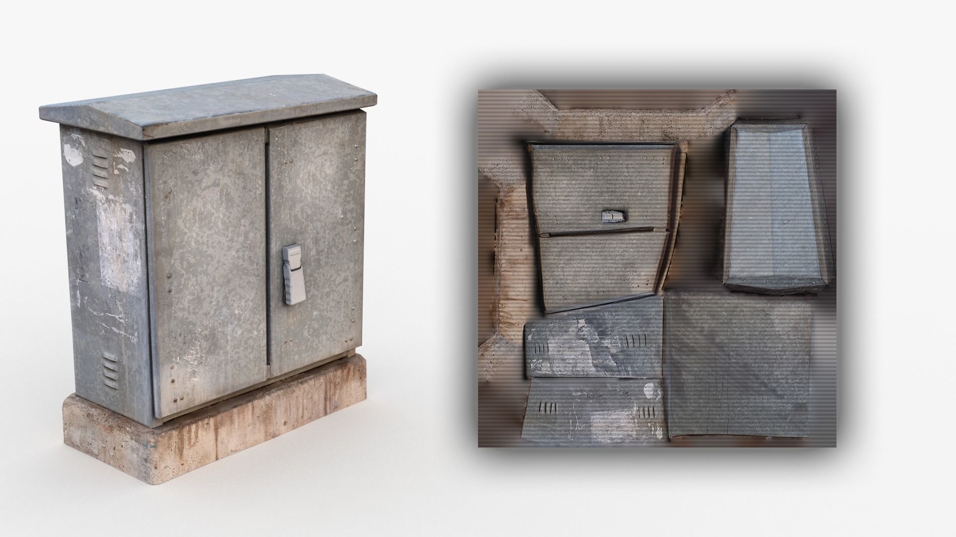 Distribution board 1 Scan Low-poly 3D model_4