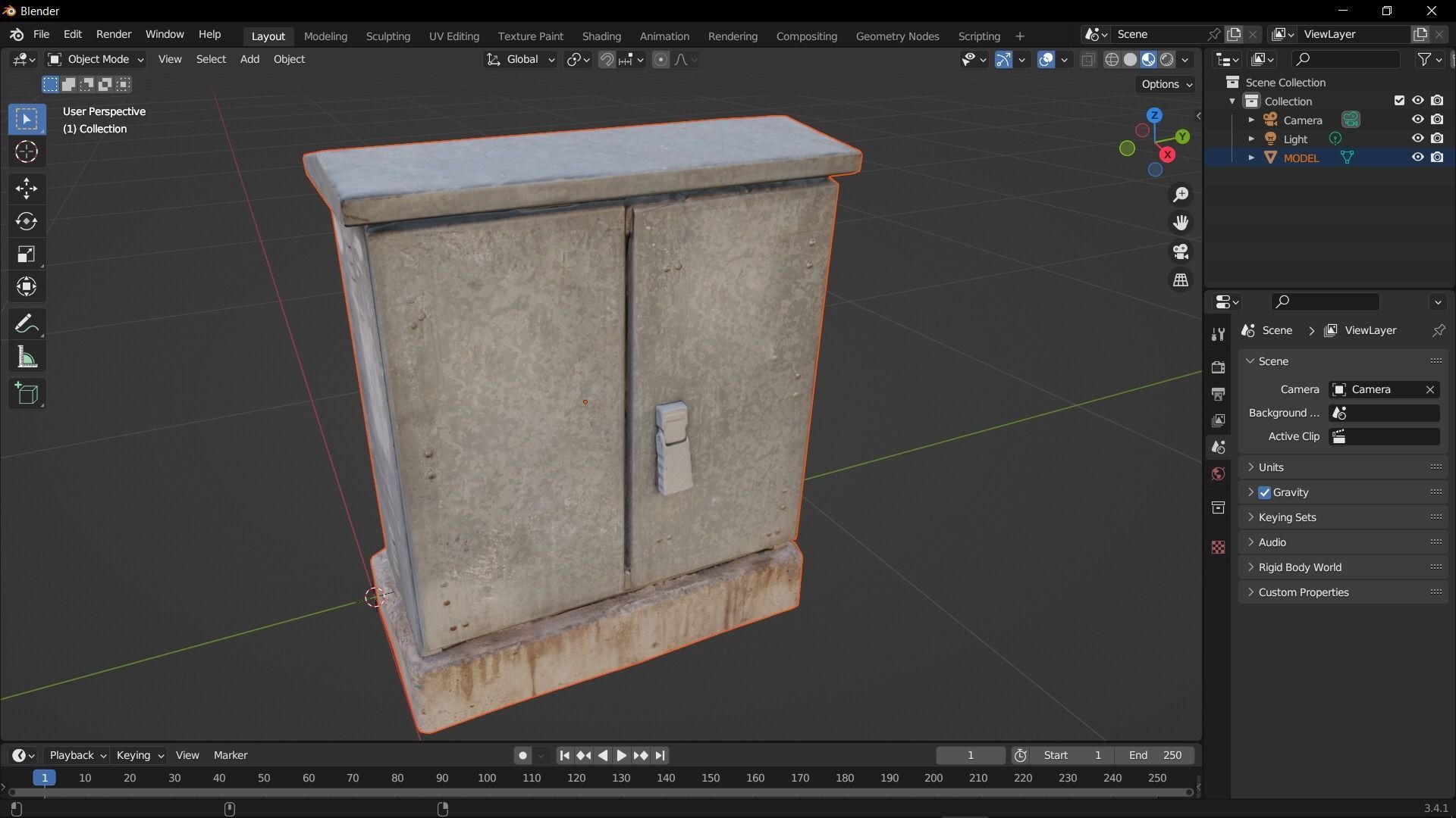 Distribution board 1 Scan Low-poly 3D model_17