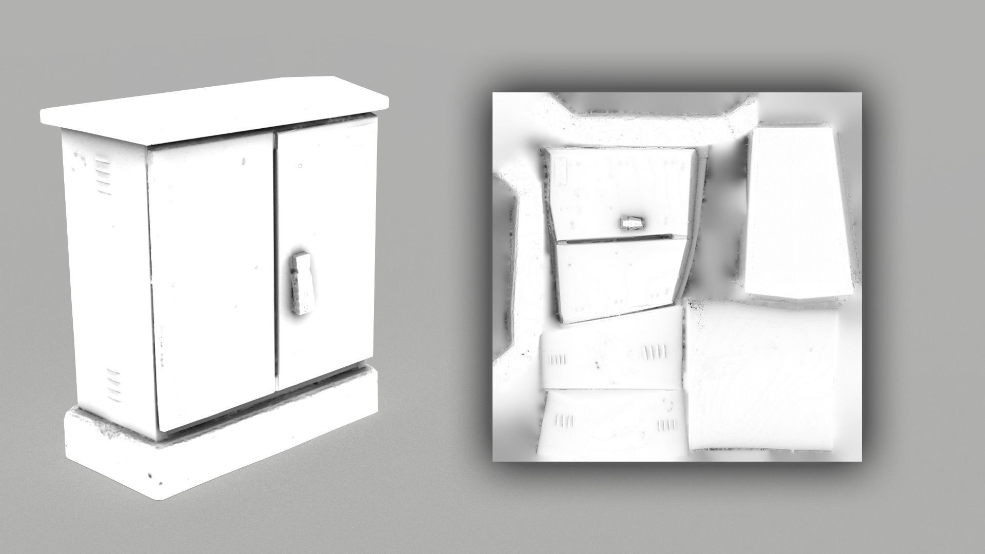 Distribution board 1 Scan Low-poly 3D model_6