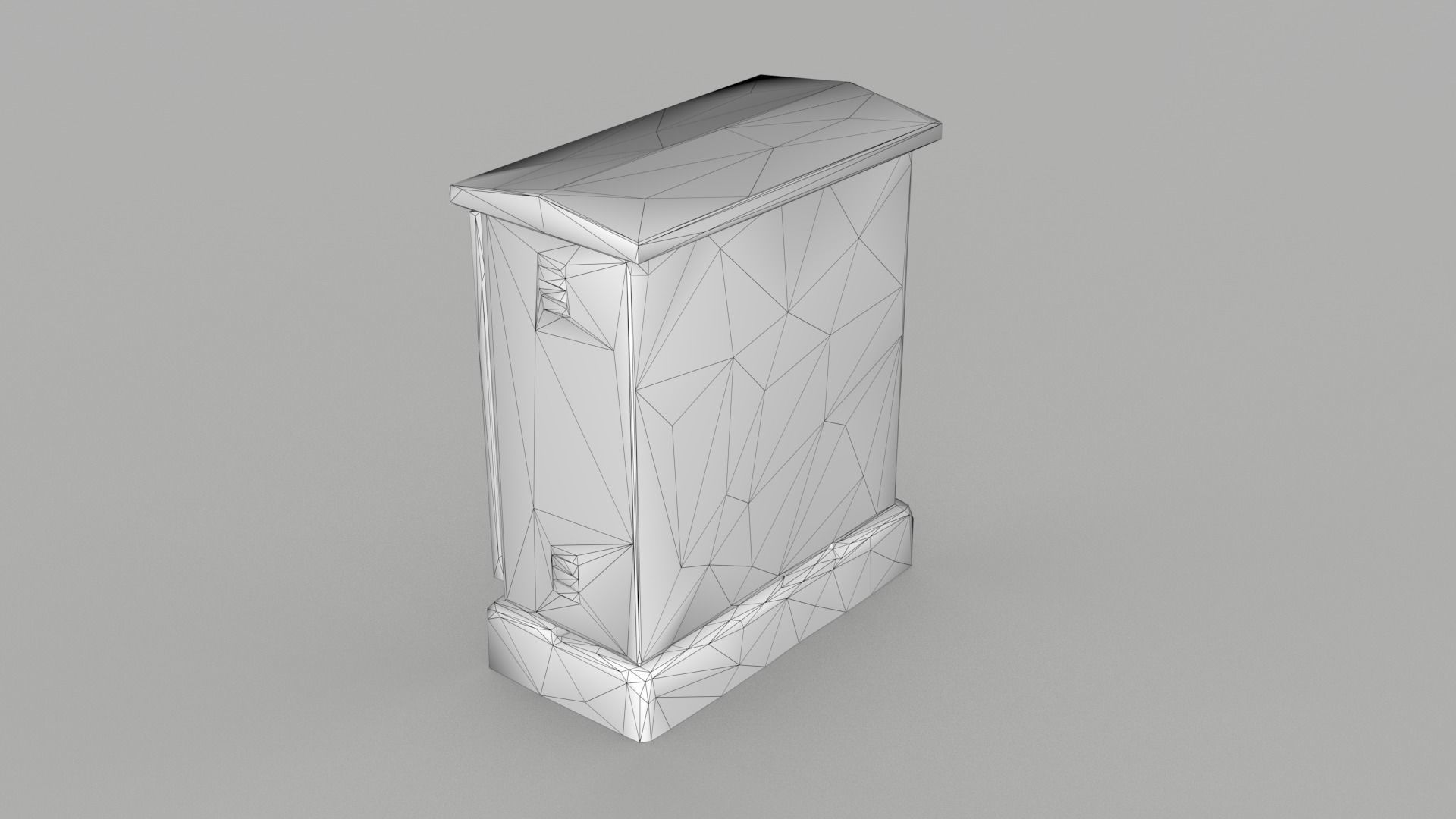 Distribution board 1 Scan Low-poly 3D model_10