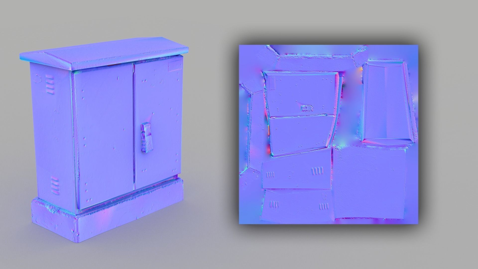 Distribution board 1 Scan Low-poly 3D model_5