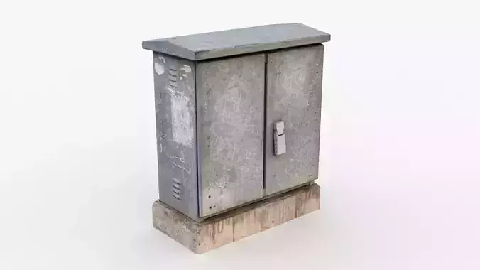 Distribution board 1 Scan Low-poly 3D model