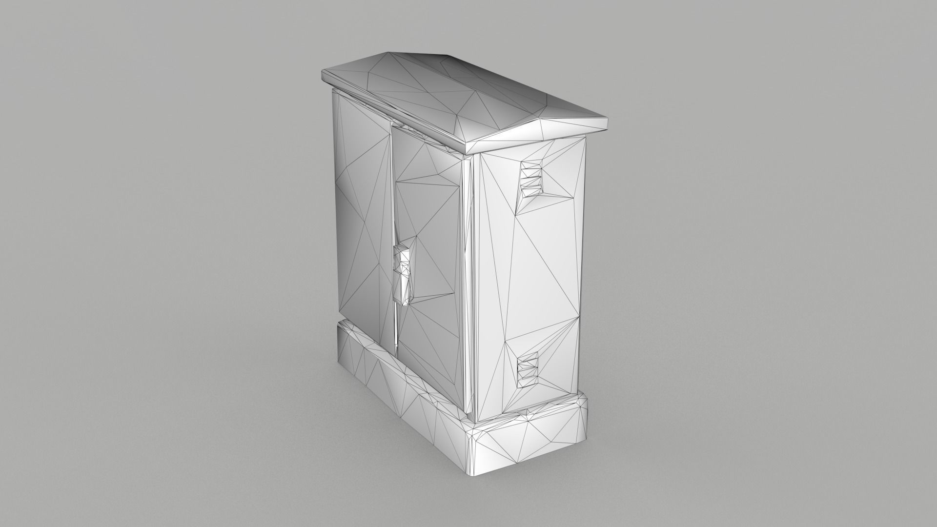 Distribution board 1 Scan Low-poly 3D model_8