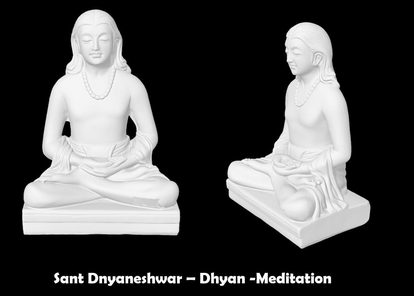 Yogi in Meditation- Dnyaneshwar Mauli - 3D Printable File 3D print model_1