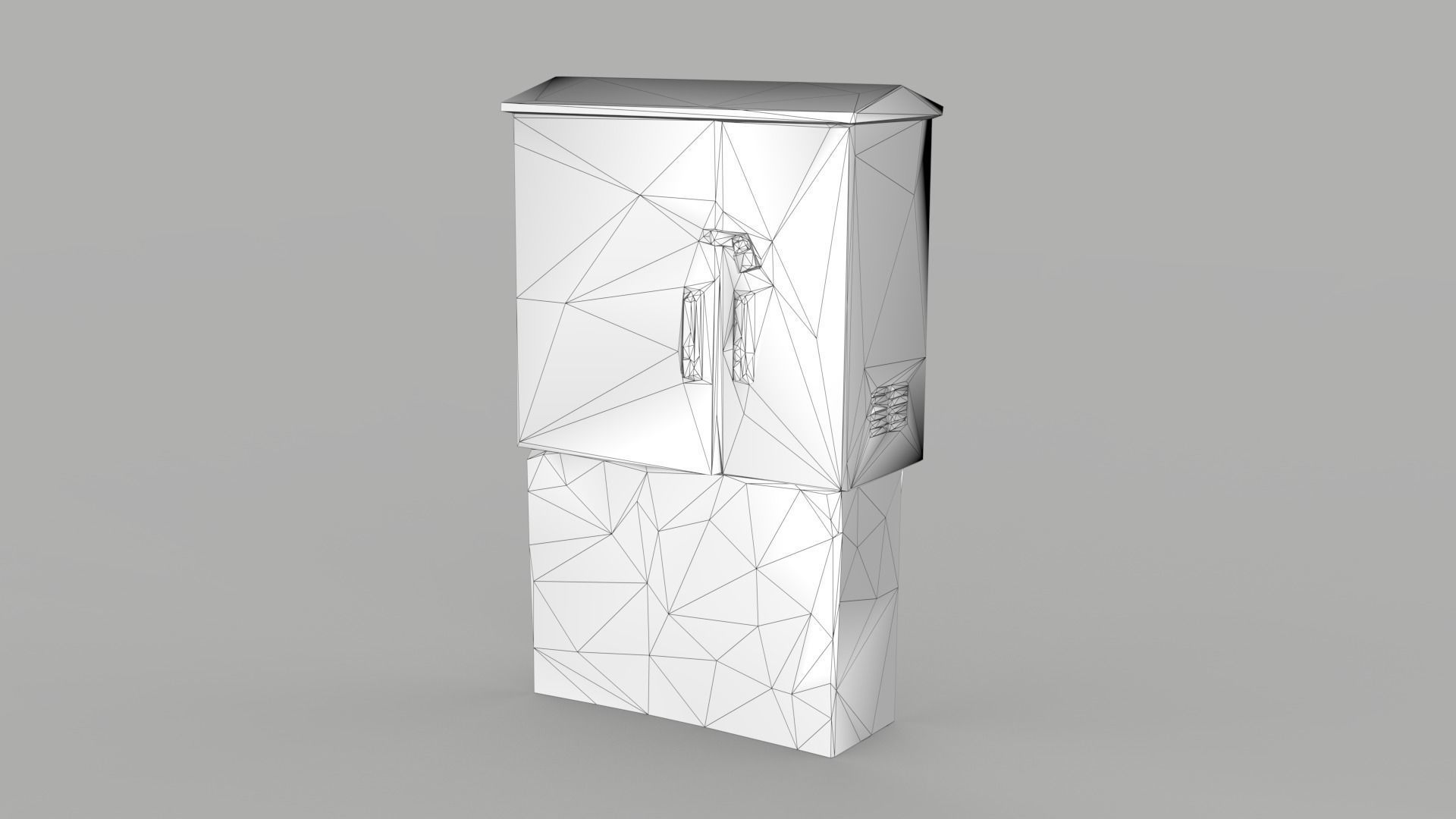 Distribution Board 2 Scan Low-poly 3D model_14