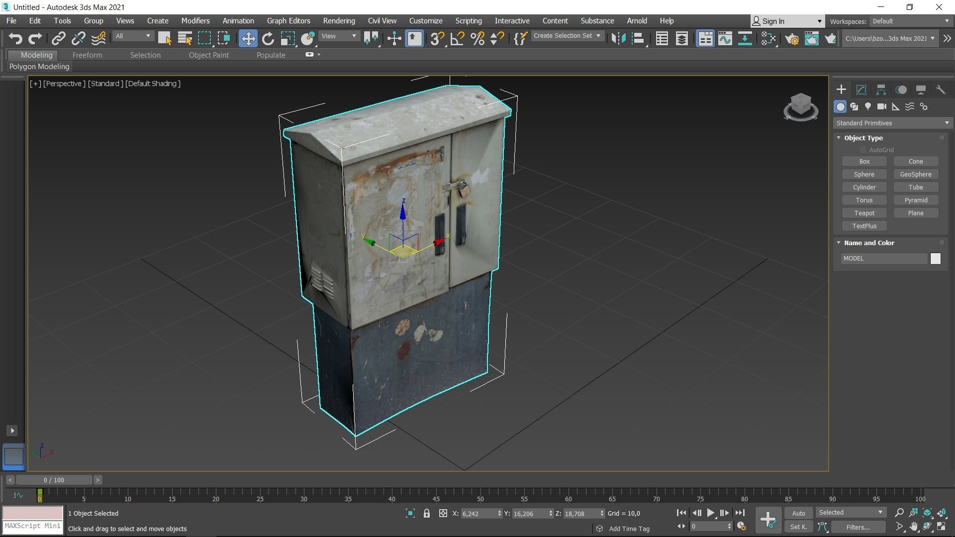 Distribution Board 2 Scan Low-poly 3D model_18