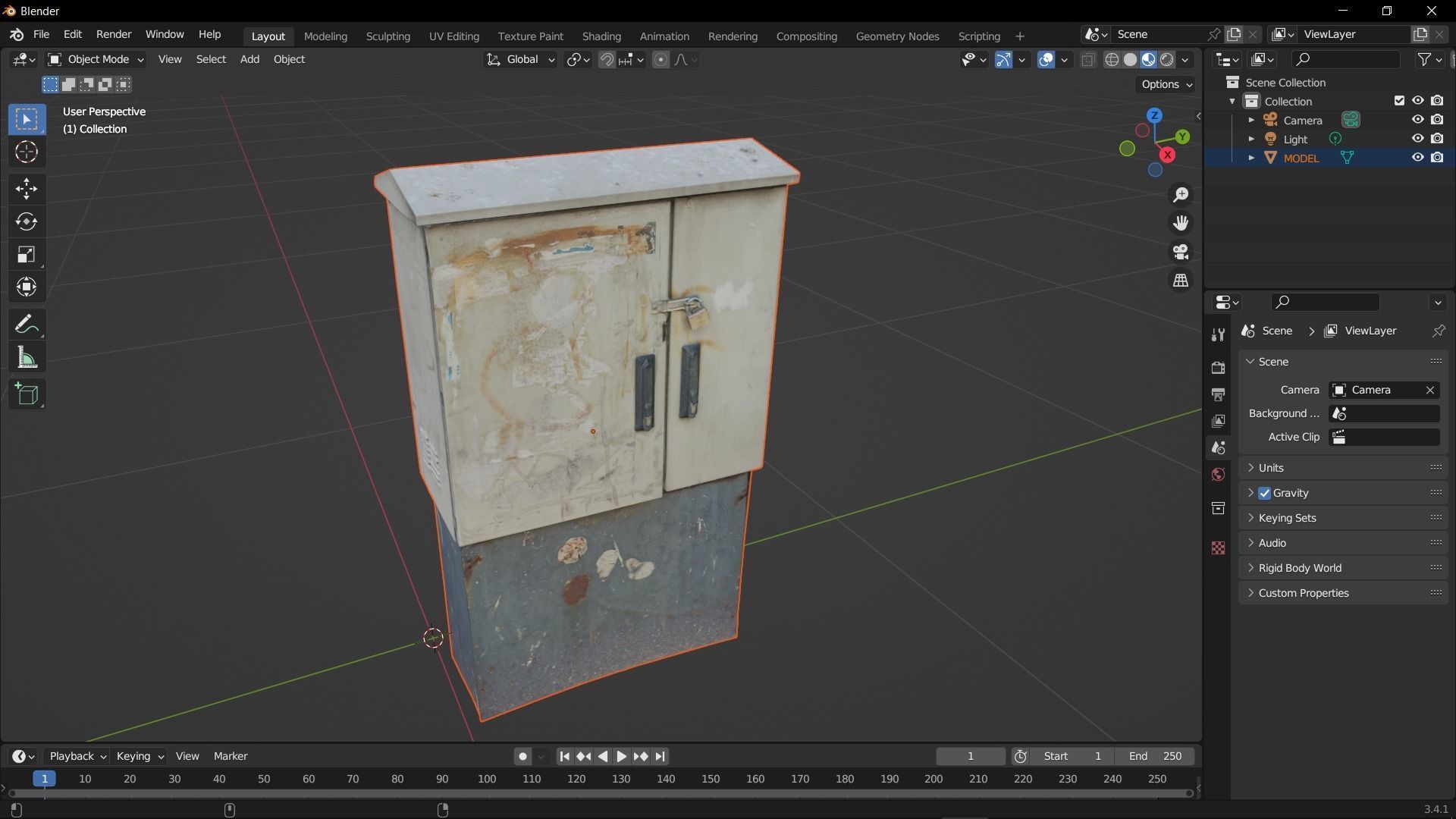 Distribution Board 2 Scan Low-poly 3D model_19