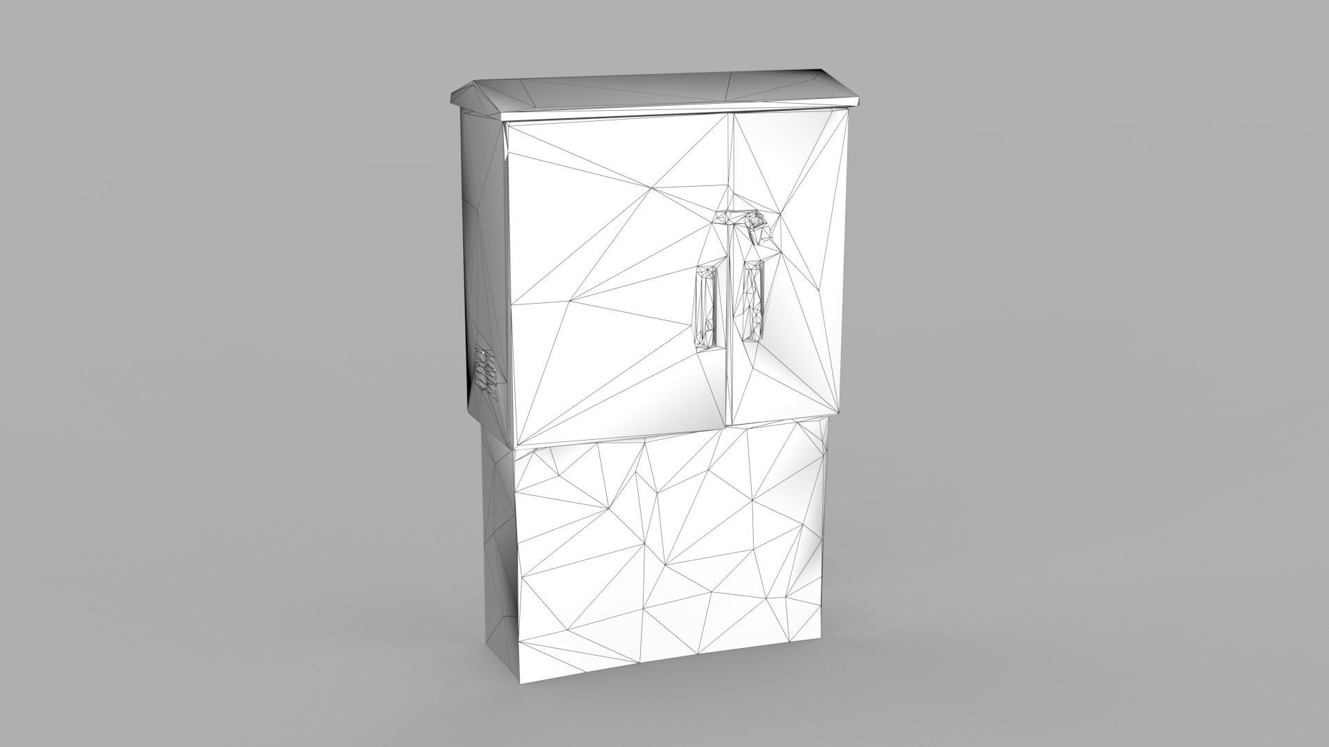 Distribution Board 2 Scan Low-poly 3D model_13