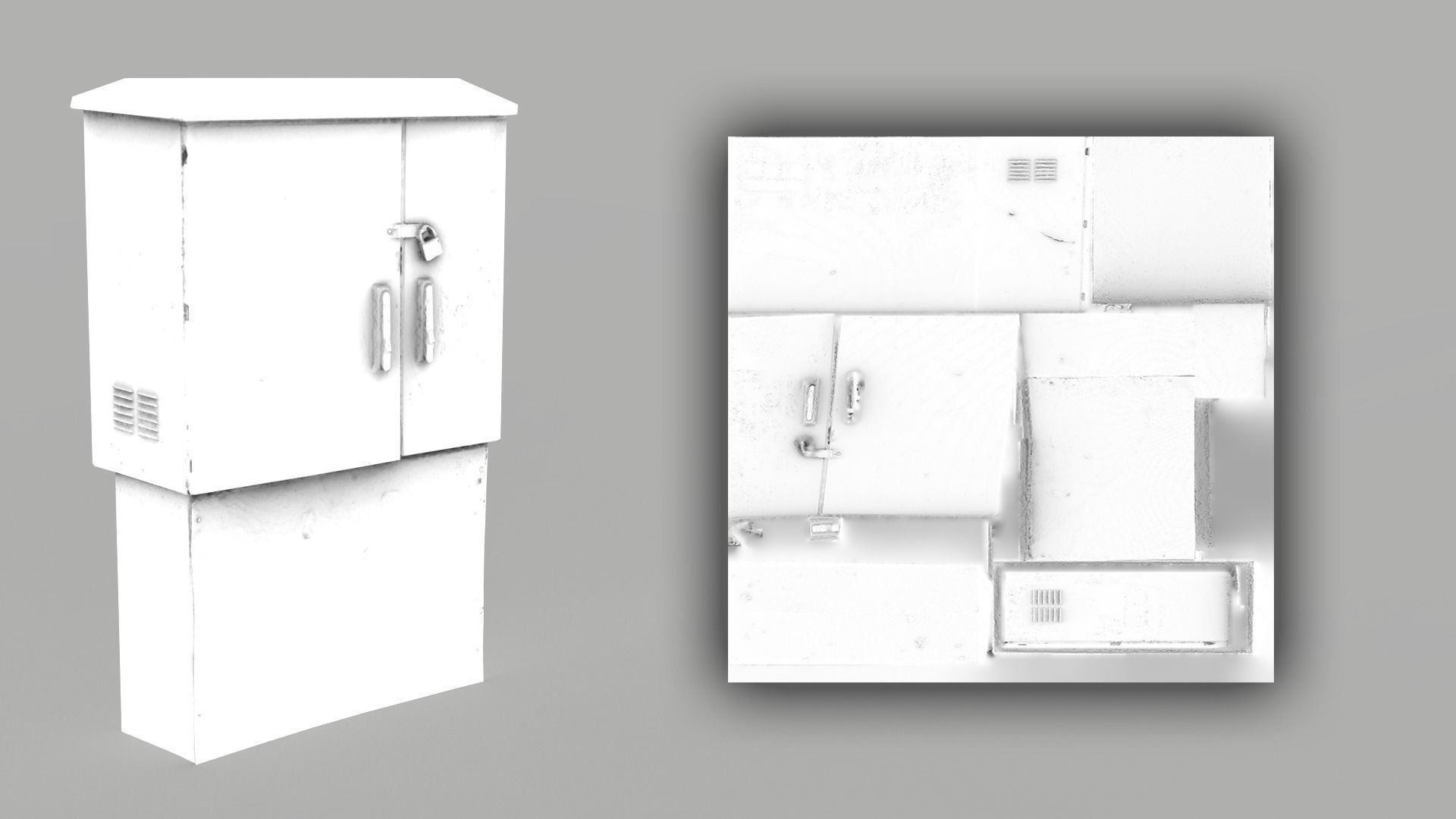 Distribution Board 2 Scan Low-poly 3D model_6
