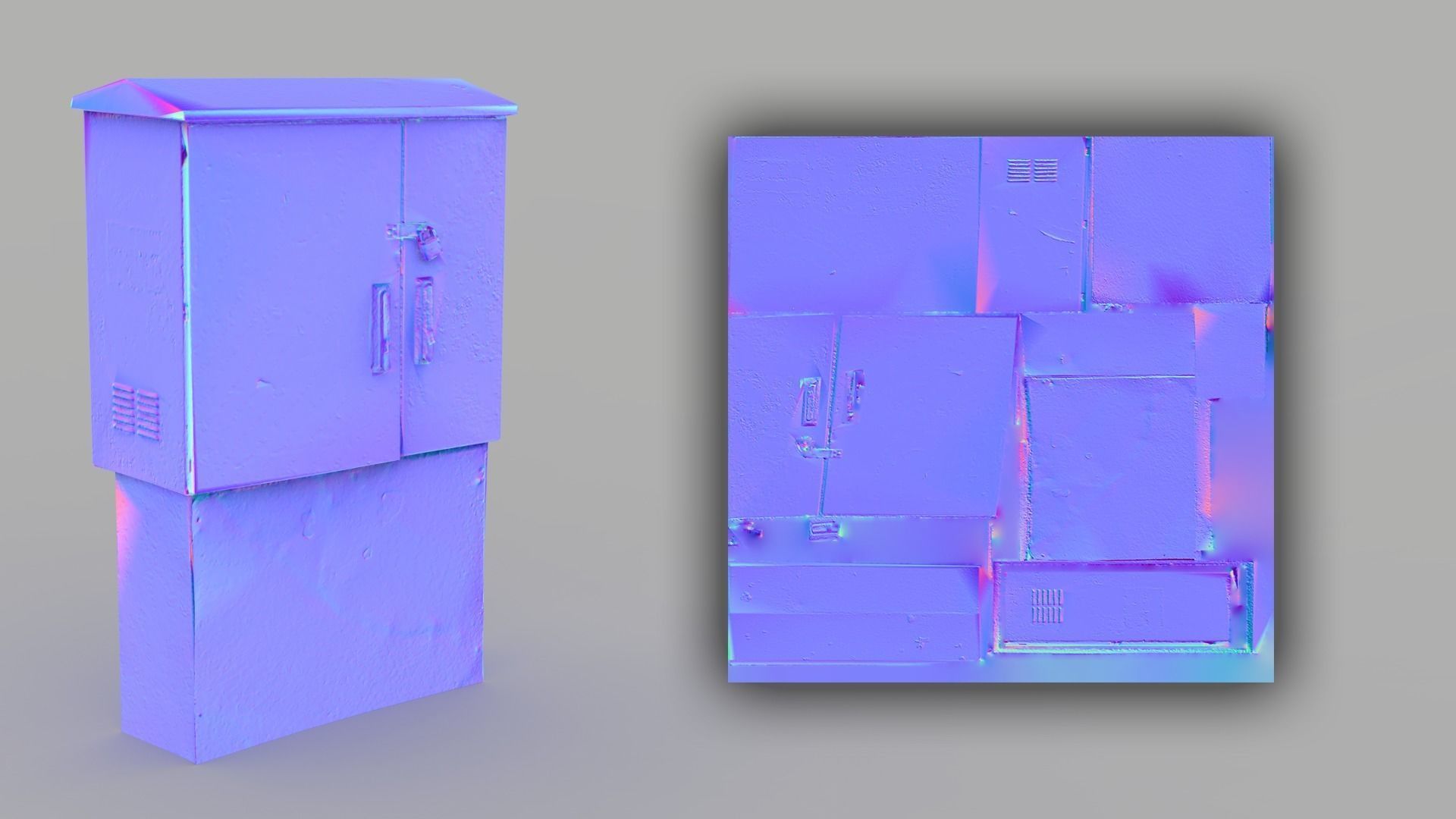 Distribution Board 2 Scan Low-poly 3D model_5