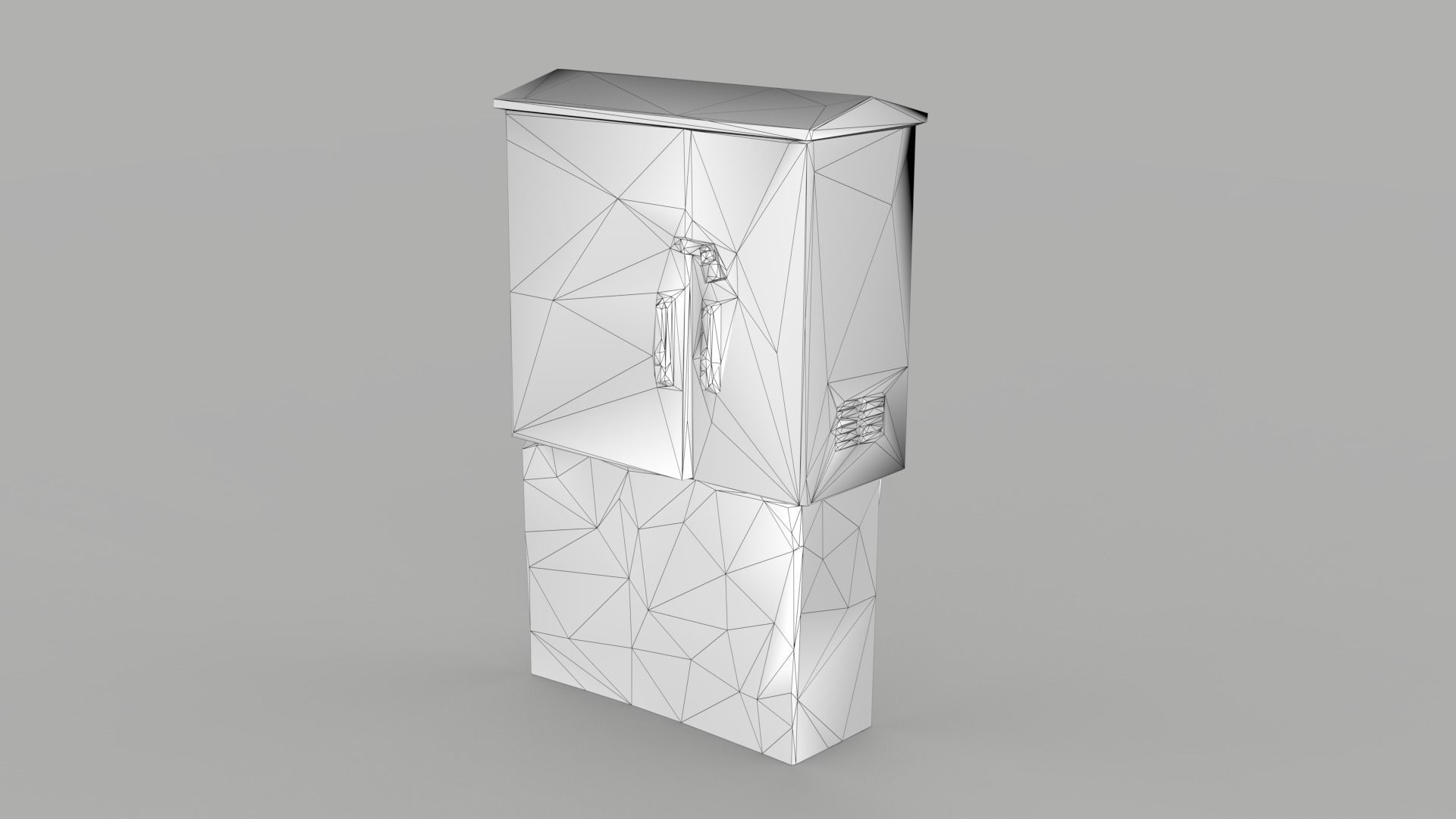 Distribution Board 2 Scan Low-poly 3D model_8