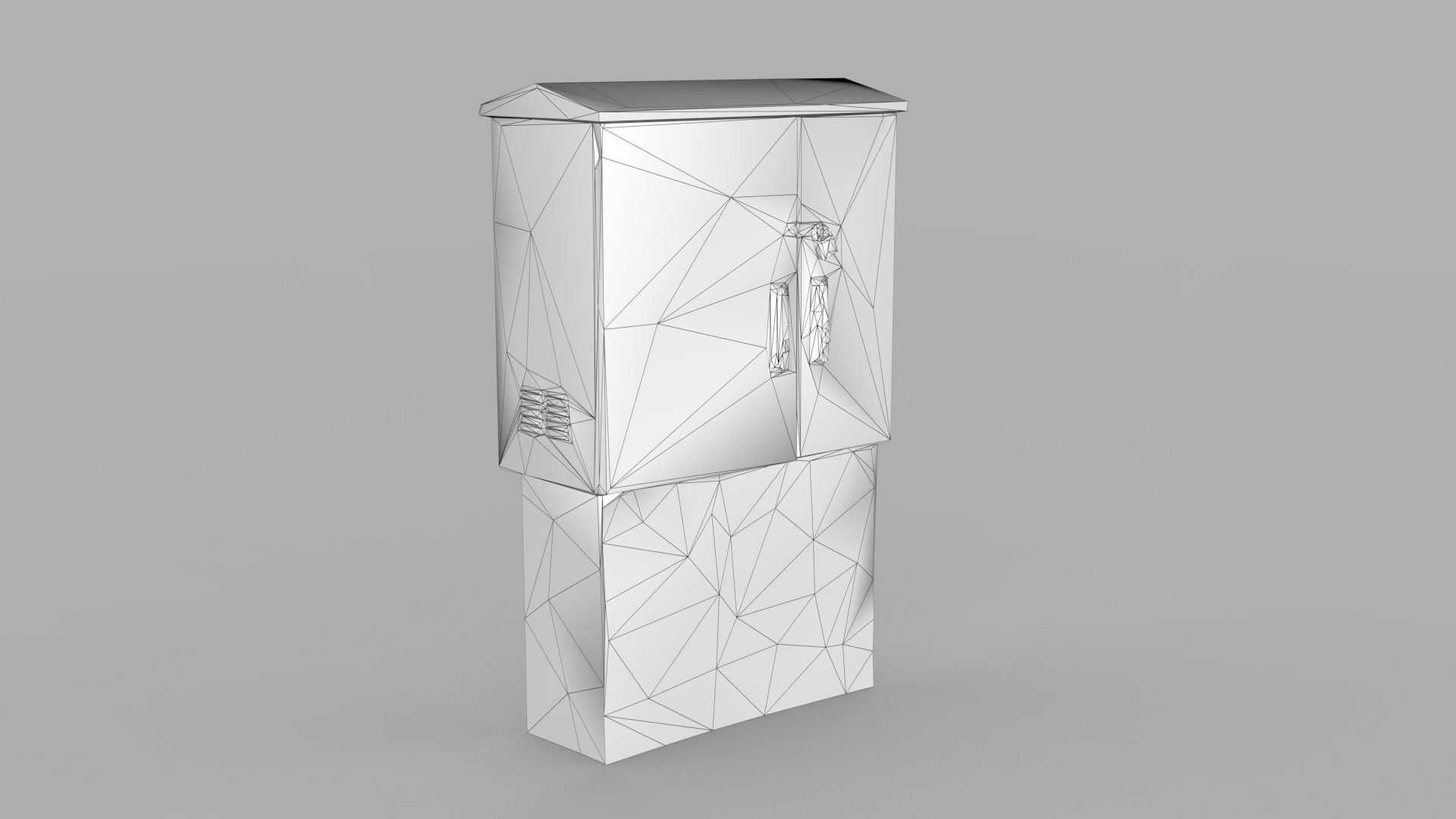 Distribution Board 2 Scan Low-poly 3D model_7