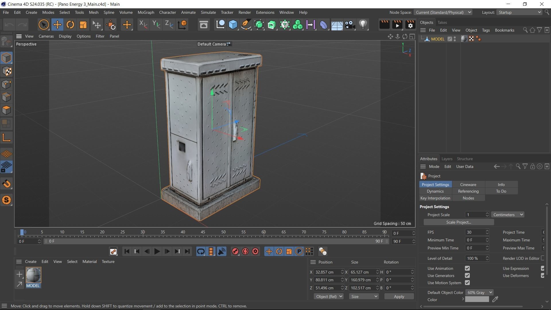 Distribution Board 3 Scan Low-poly 3D model_16